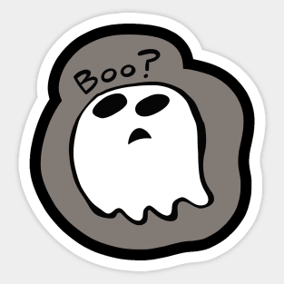 Question Ghost Sticker